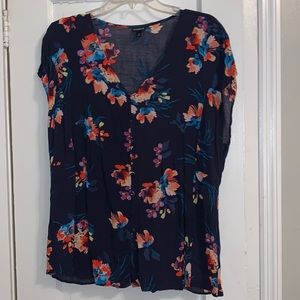 TORRID Floral Blouse.